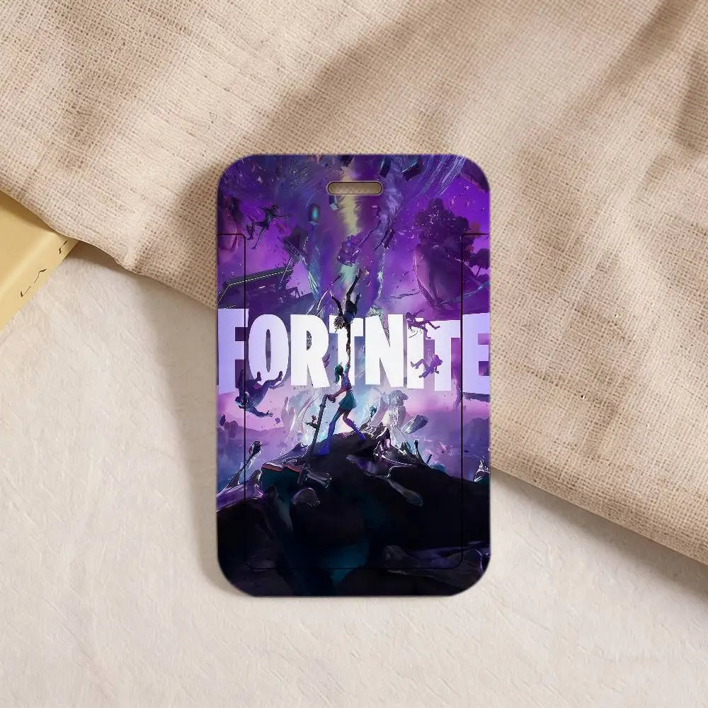 Hot Game F-FORTNITE Strap Lanyard Keychain ID Bus Card Cover Badge Holder Pass Hang Rope Lariat Gifts Keys Accessories