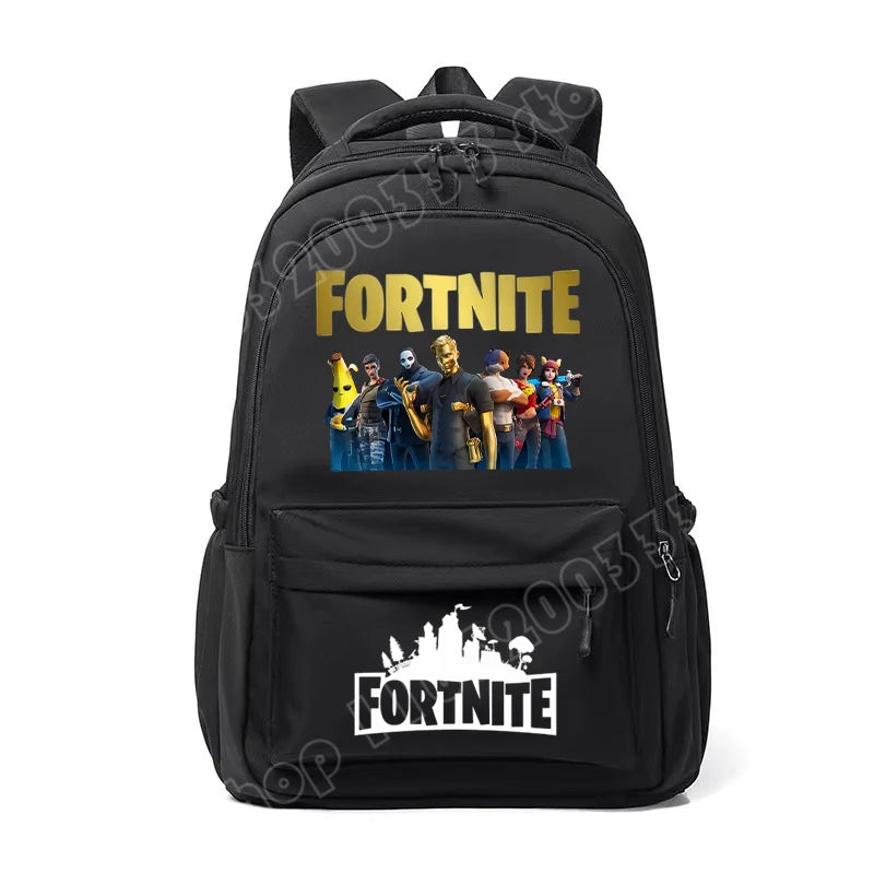 Fortnite Kids Backpack Portable Large Capacity Student Schoolbag Cartoon Printed Shoulder Bag School Supplies for Boys Gift
