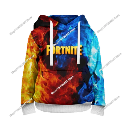 Game Fortnite Cosplay Hoodies Children's Adult Unisex Sweatshirt Pullover Hoodies Coat Casual Uniforms Halloween Outfits