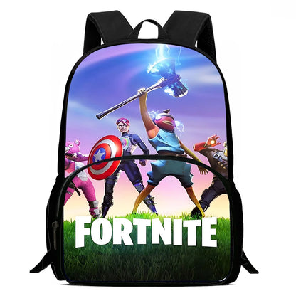 Hot Game Design Child Backpacks Lunch Bag Pencil Case Large Capacity School Bags for Boys and Girls Best Gift Fortnite