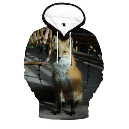 Hip Hop Popular Novelty Comfortable New Fox 3D Print Hoodies Sweatshirts Men/Women Sweatshirt Adult/Child Casual Pullovers