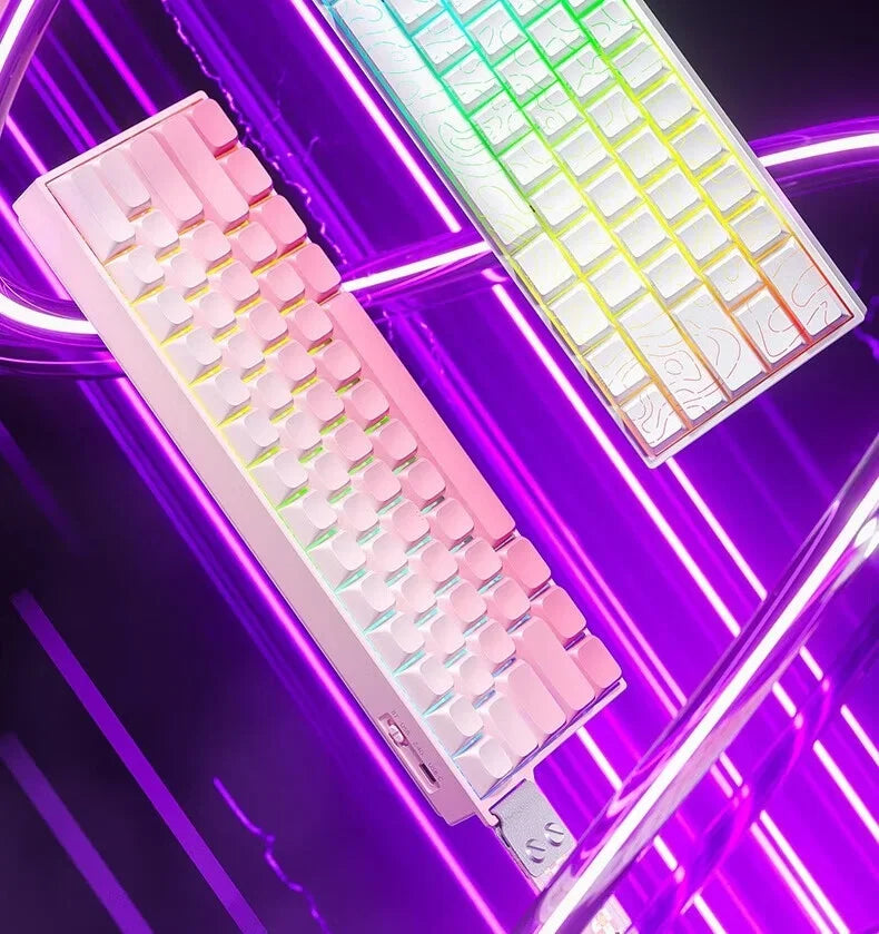 AULA Mini60 HE Magnetic Switch Keyboard RGB Tri Mode Wireless Mechanical Keyboard 8000Hz 0.01mm RT Gaming Keyboard Gamer Gifts