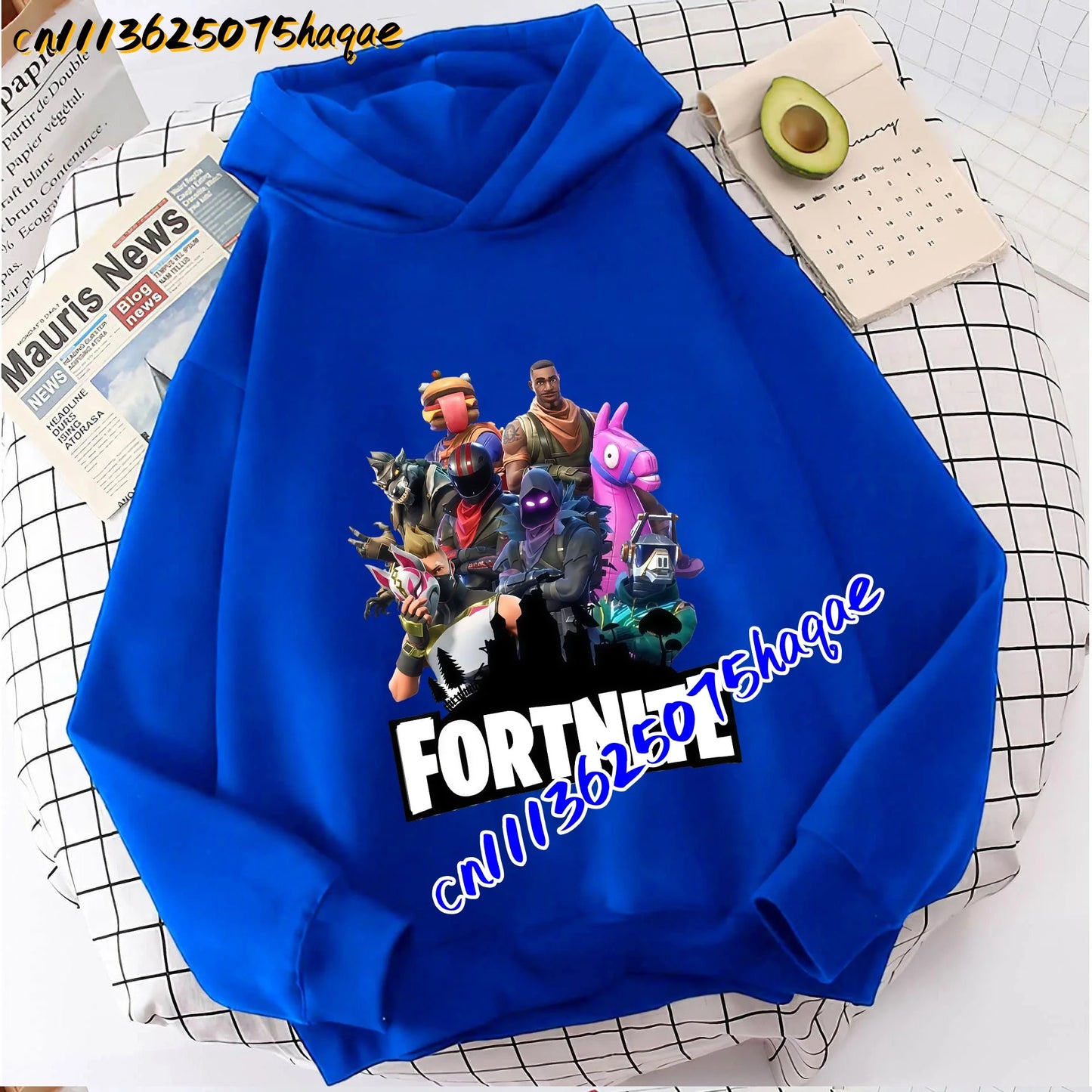 FORTNITED Children Long-sleeved Girls Boy Streetwear Boys Baby Hoodies Pullover Sweatshirt Anime Fashion Kid Clothing Tops Gift