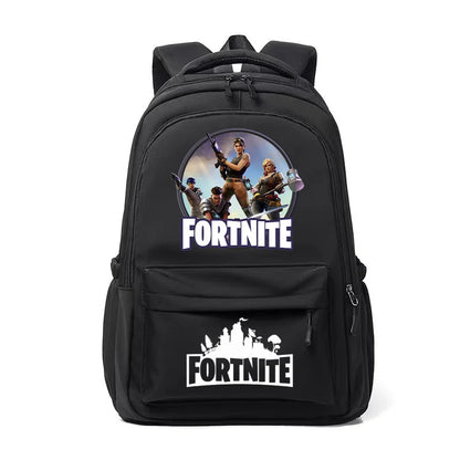 Fortnite Kids Backpack Portable Large Capacity Student Schoolbag Cartoon Printed Shoulder Bag School Supplies for Boys Gift
