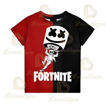 Battle Royale T-shirt Fortnite T Shirt Victory Cartoon Tops Teen Clothes Kids Hero Game Fortress Night 3D Boys Girls Tshirt