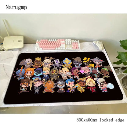 overwatch padmouse 80x40cm gaming mousepad game Halloween Gift large mouse pad gamer computer desk big mat notbook mousemat pc