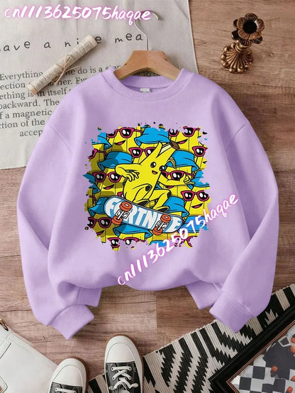 2026 Fortnite Kids Hooded Coats Anime Fortress Night Sweatshirts Game Spring Autumn Hoodies Sportswear Children’s Clothes Gift