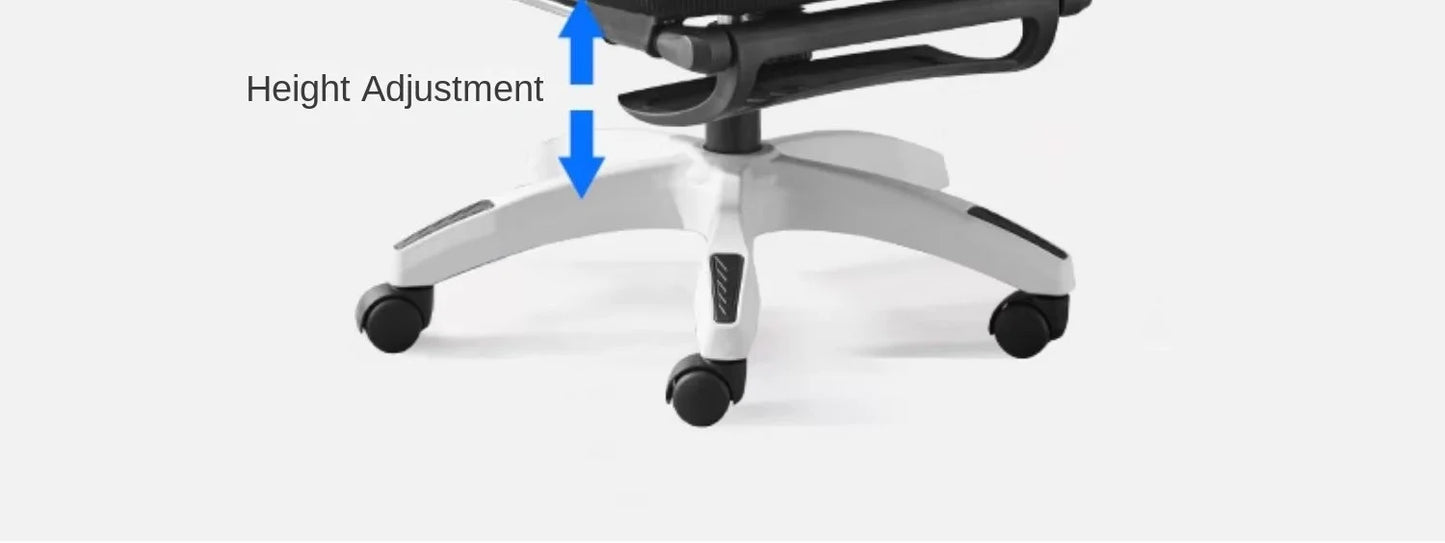 Seduta reclinabile ergonomica, sedia da ufficio confortevole, sedia per computer per la casa, dormitorio studenti, sedia gaming con poggiapiedi