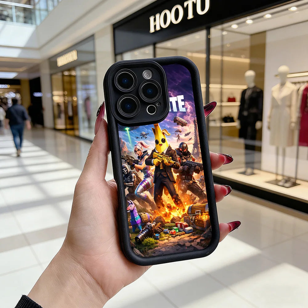 Game Fortnite Handyhülle für Samsung Galaxy A17 A07 A06 A26 A16 A06 A35 A55 A25 A05s A15 A54 A34 A36 A24 4G 5G – weiche Rückseite