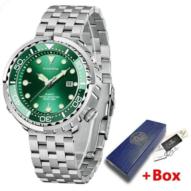 2024 Men Watch Outdoor Sports Quartz Watches Men Waterproof Chronograph Wristwatch Mens Military Clock Man Relogio Masculino