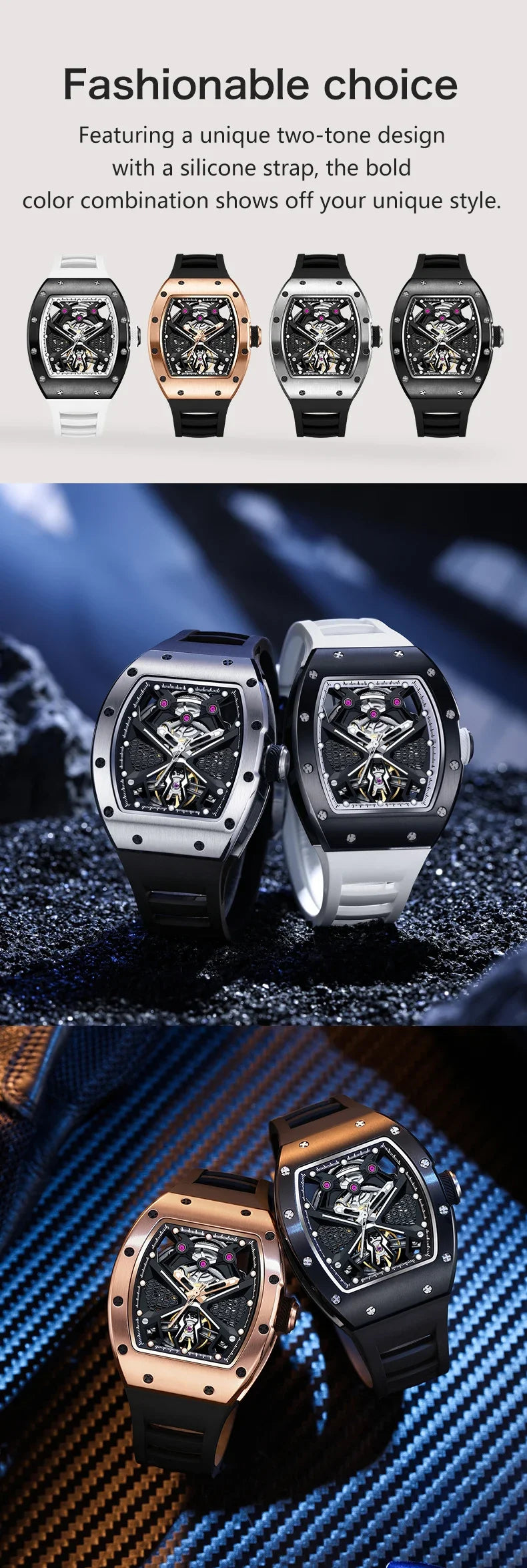 TAKE THE CHANCE Model 5 Automatic Movement RMI White Label High-end wristwatch Collector Gift for Watch Lover Gift