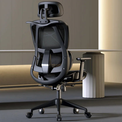 Ergonomic Gaming Chair with Adjustable Footrest, Reclining Office Chair, Posture Support Computer Chair with 2D/3D Armrests for Home Office