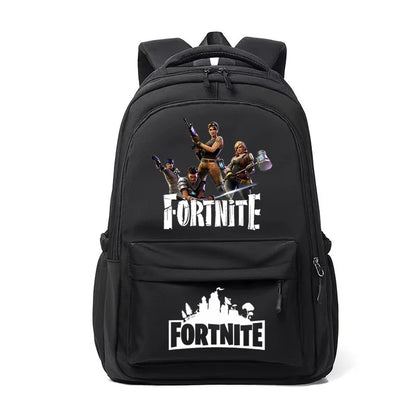 Fortnite Kids Backpack Portable Large Capacity Student Schoolbag Cartoon Printed Shoulder Bag School Supplies for Boys Gift