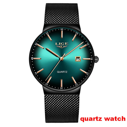 Orologi da polso meccanici automatici da uomo LIGE – Orologio di lusso di alta gamma con tourbillon, modello elegante e impermeabile, ideale per il lavoro o le occasioni formali.