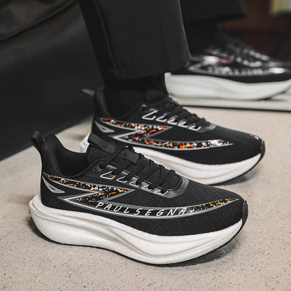 Men Running Shoes Professional Marathon Comfortable Breathe Mesh Sneakers Daily Fitness Anti Slip Shock-absorbing Jogging Shoes