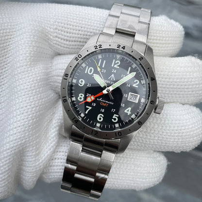 STEELFLIER Official SF792 GMT Mechanical Wristwatch, NH34 Movement, Super BGW9 C3 Luminous, 200M Waterproof Luxury Dive Watch