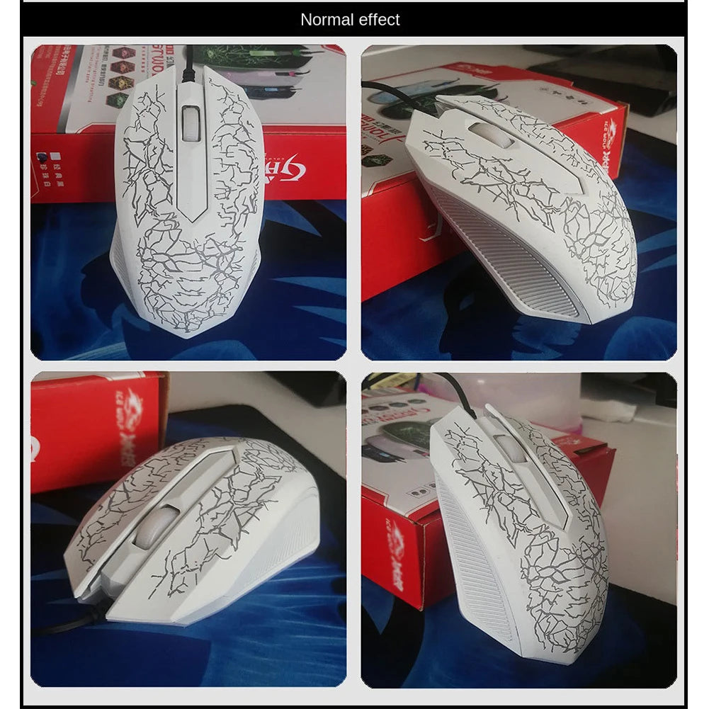 2400 DPI USB Wired Mouse Gaming Mouse LED Backlit Professional Gamer Mice Ergonomic Computer Mouse for PC Laptop Macbook