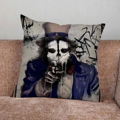 C-Cod C-Call of Duty Simon Ghost Riley Pillow Case For Home Bedroom Car Office Decoration Living Room Sofa Cushion Cover