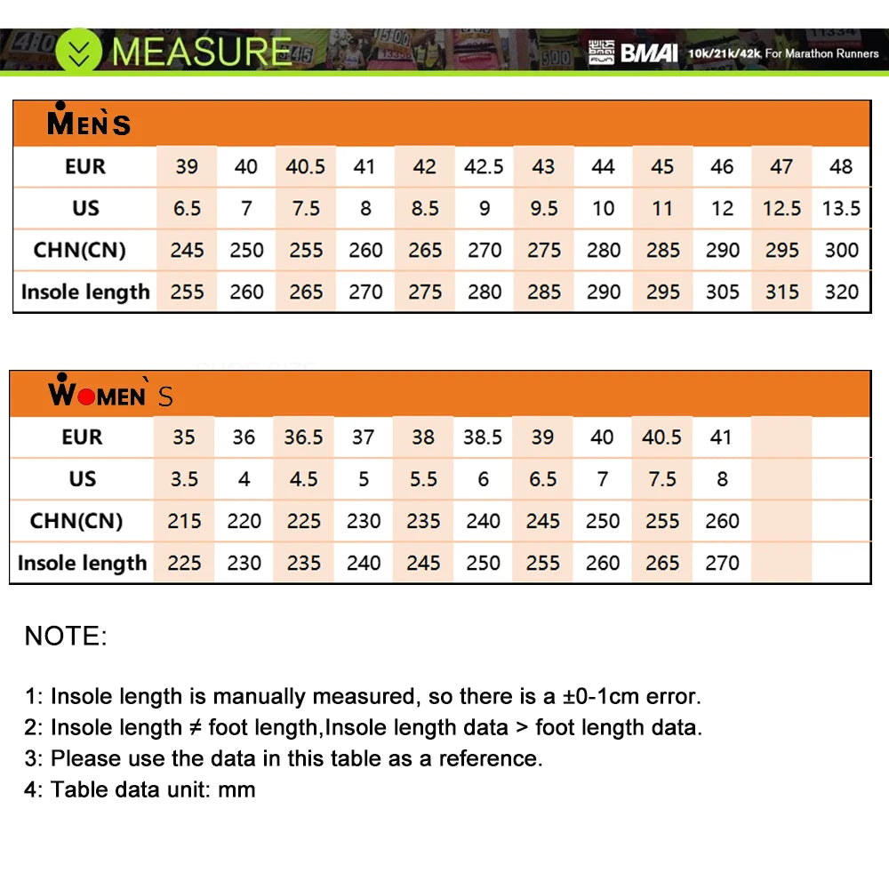 BMAI 42km Marathon Running Shoes Men Women Luxury Carbon Plate Trainers for Woman Cushion Sneakers Breathable Men's Sports Shoes