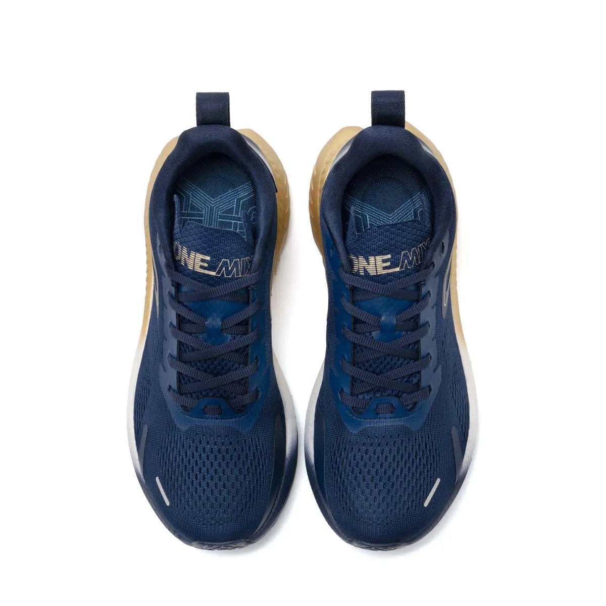 ONEMIX Nieuwe stijl herenhardloopschoenen voor herfst en winter, voor buiten, met demping, ademend, lichtgewicht en elastische sportschoenen
