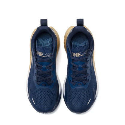 ONEMIX Nieuwe stijl herenhardloopschoenen voor herfst en winter, voor buiten, met demping, ademend, lichtgewicht en elastische sportschoenen