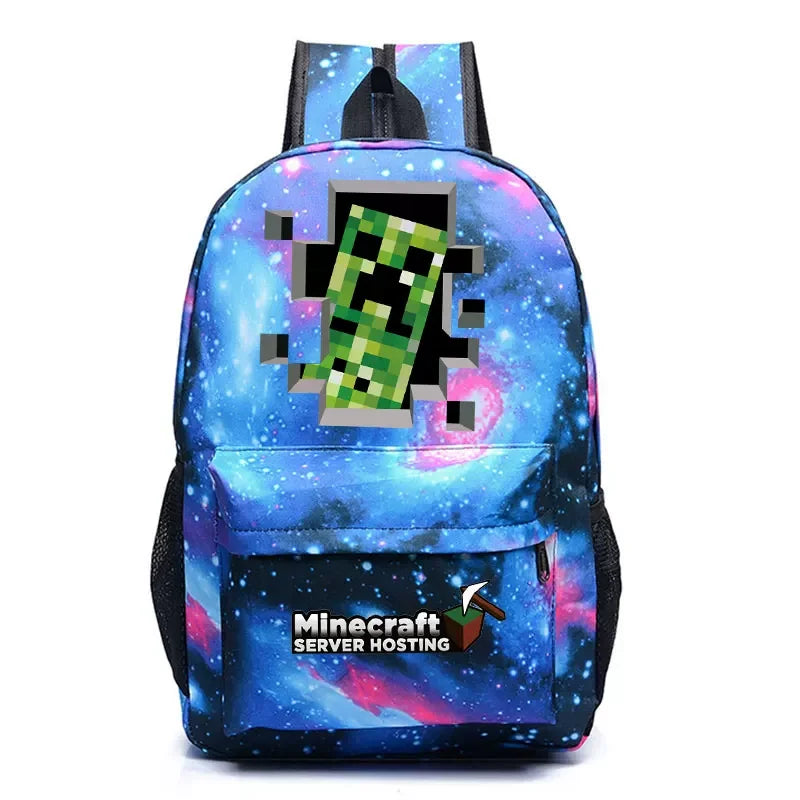 Minecraft Enderman Creeper Graphic Printed Backpack Large Capacity Lightweight Fashion Casual For Daily Travel Outdoor Leisure
