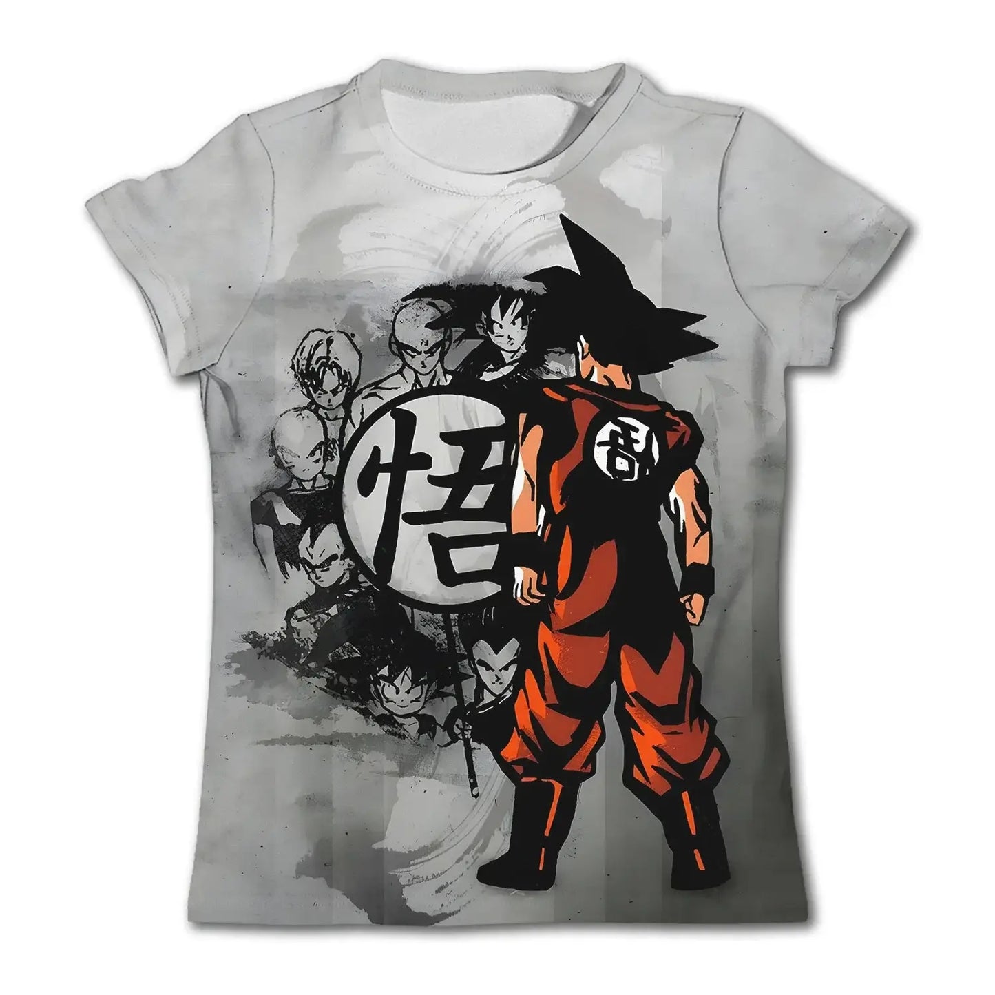 Dragon Ball Goku Cosplay T Shirts Super Saiyan Boys Kids Clothes Short Sleeve T-shirt White Black Orange Breathable Jersey, Produit gaming premium Fraquane