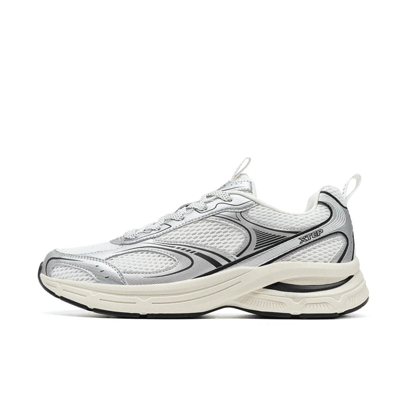 Xtep Y2K casual sneakers voor heren, comfortabele retro lichtgewicht hardloop- en sportschoenen voor koppels, winter, 874219320004