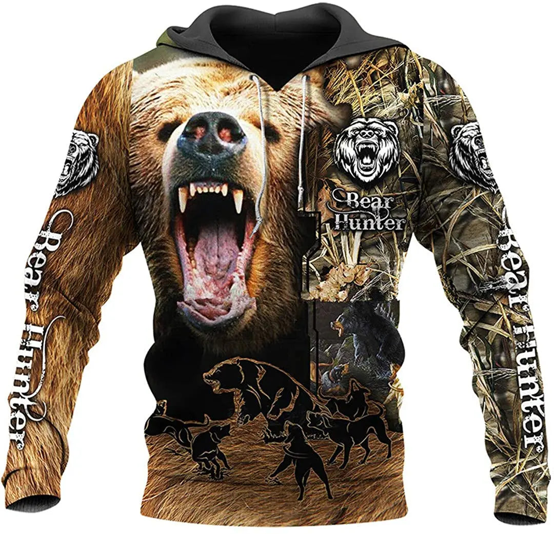 Fashion Autumn Lion, Wolf Hoodies White Tiger Skin 3D All Over Printed Men's Sweatshirt Unisex Zip Pullover Casual Jacket