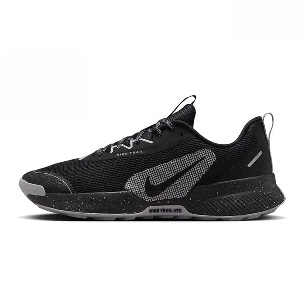 „Nike Juniper Irail 3“: patogūs, patvarūs ir gerai palaikantys vyriški žemi bėgimo bateliai juodos ir pilkos spalvos FQ0904-001