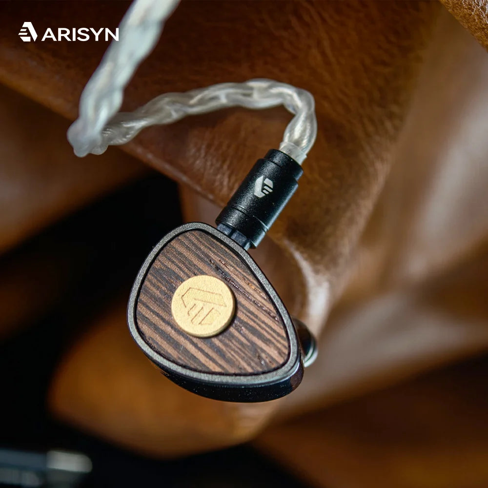 Nouveaux écouteurs ARISYN BAI YONG avec diaphragme composite LCP de 10 mm, transducteur dynamique + unité haute fréquence MEMS avec câble pour casque HiFi