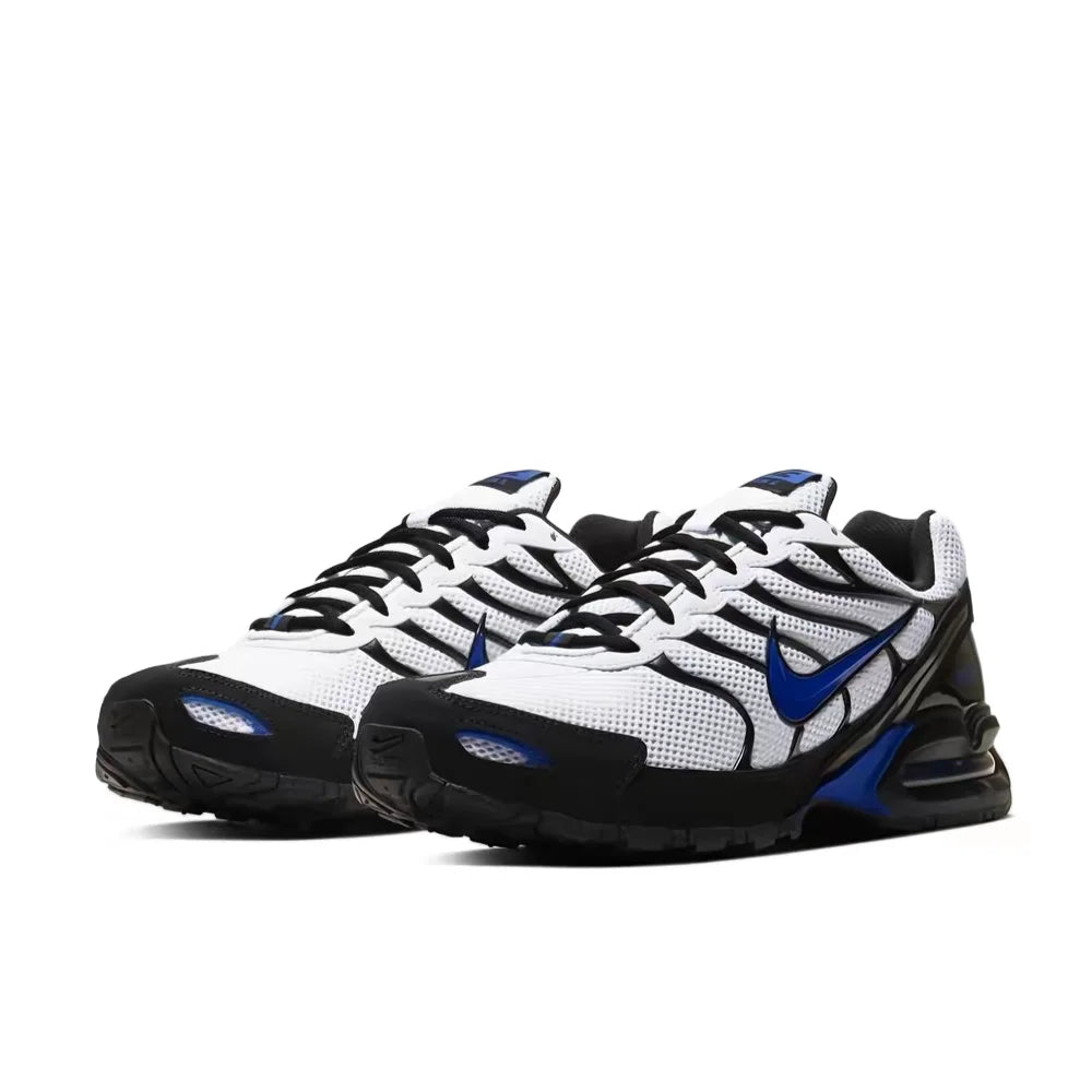 Nike Air Max Torch 4 moški nizki tekaški copati za trening – črni/beli/modri, dihalna oblika, udobje skozi ves dan CW7026-100