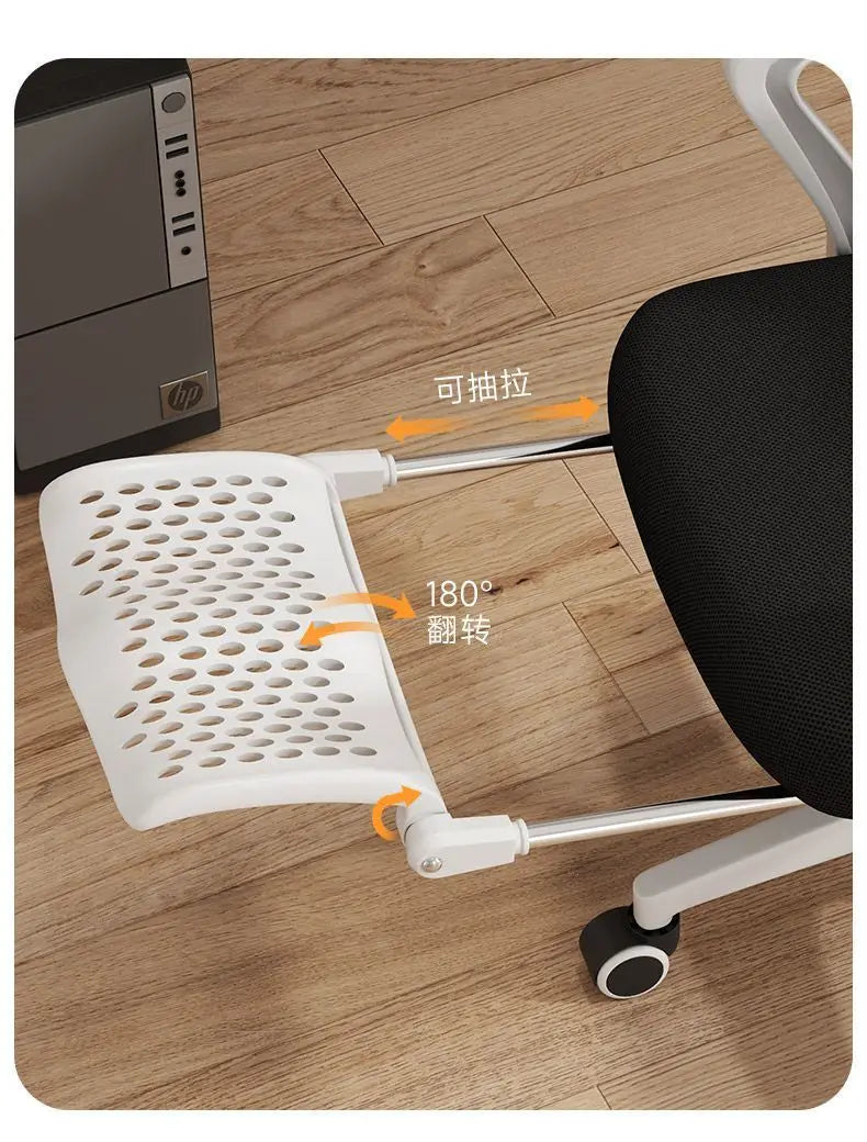 Ergonomic Reclining Office Chair with Lumbar Support, Adjustable Height Computer Chair, Comfortable Student Desk Chair, Gaming Chair for Home Office