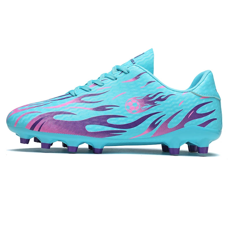 Chaussures de football professionnelles pour enfants et hommes, chaussures de sport à tige basse avec soutien de la cheville, pour jeunes, entraînement et matchs, antidérapantes et durables