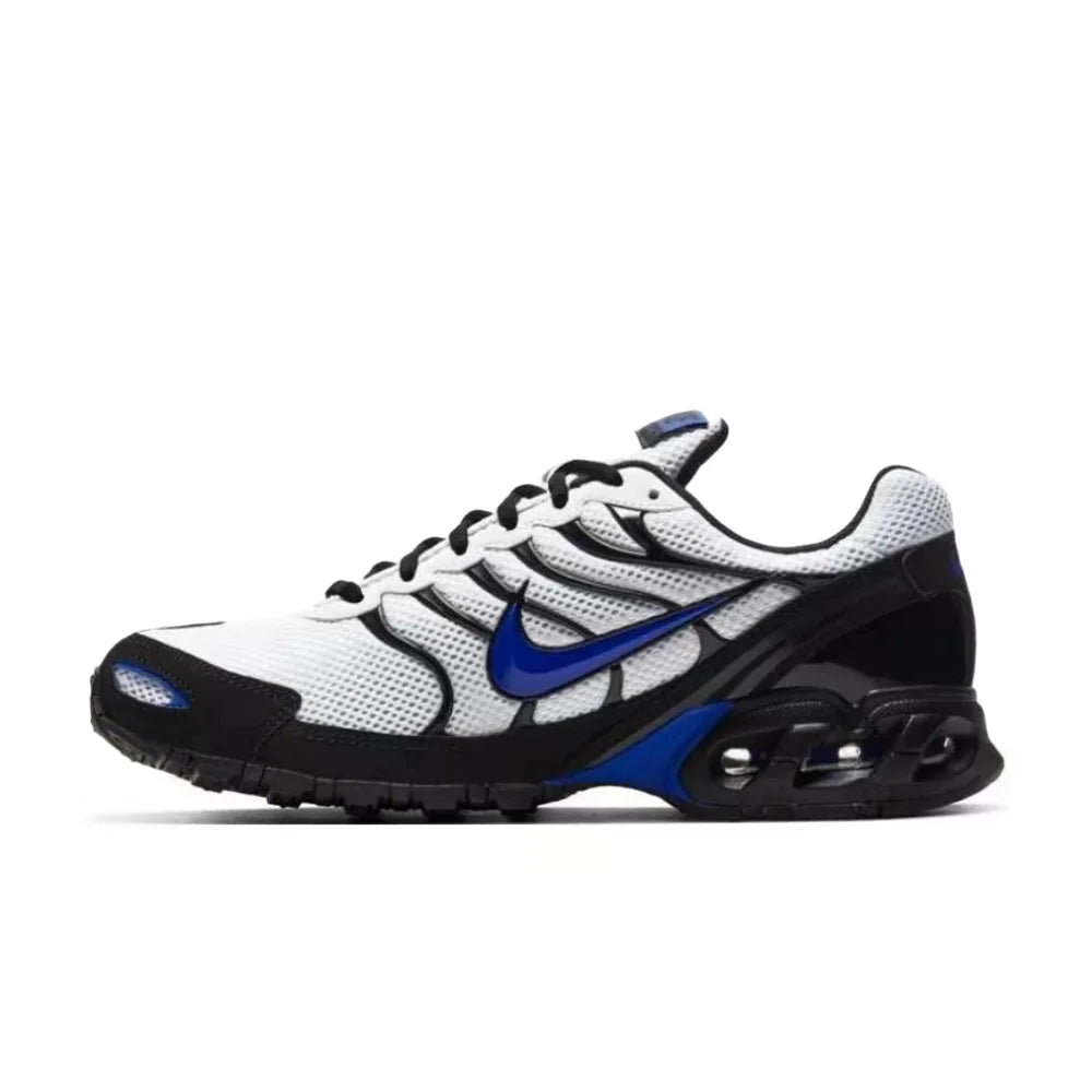 Nike Air Max Torch 4 moški nizki tekaški copati za trening – črni/beli/modri, dihalna oblika, udobje skozi ves dan CW7026-100