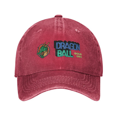 Dragon Ball Shenron Logo Baseball Caps Unisex Distressed Denim Snapback Cap Goku Kakarot Manga Outdoor Adjustable Fit Caps Hat, produit gaming premium Fraquane