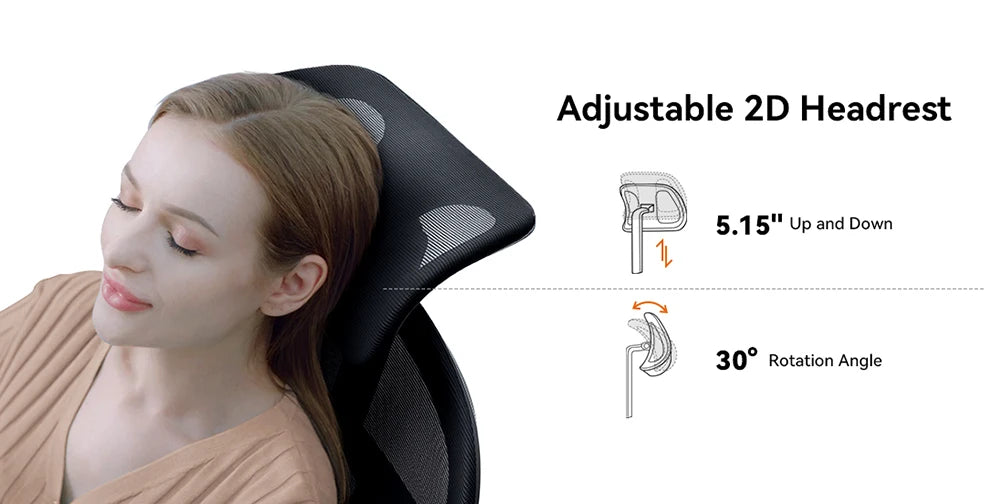NEWTRAL Ergonomic Office Chair with Auto-Following Backrest, Adaptive Lumbar Support, Adjustable Headrest, 3D Armrests & Reclining Mesh Computer Chair