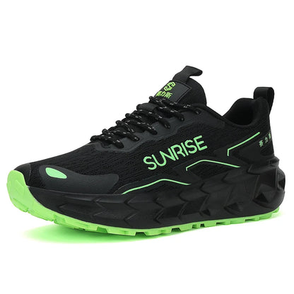 Unisex Running Shoes Mesh Breathable Anti-Slip Lightweight Casual Sports Sneakers Grip Comfortable Outdoor Trainer Footwear