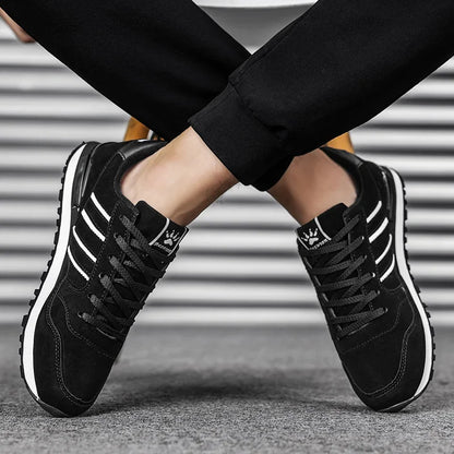 Męskie trampki Skórzane buty codzienne Jesienne oddychające buty męskie Płaskie buty męskie Męskie buty codzienne