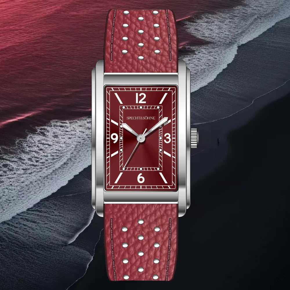2025 New High Quality 27MM Specht & Söhne Square Men's Watch Sweep VH31 Movement Steel Reloj Hombre Sapphire Crystal Waterproof