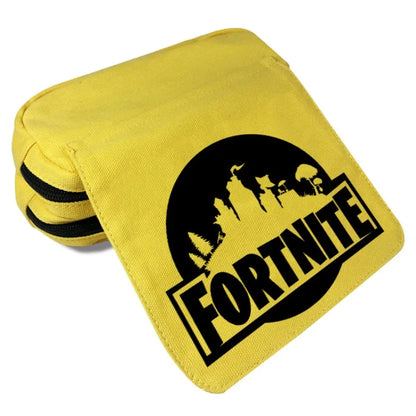 Fortnite Kids Pencil Bags Multifunctional Stationery Box Children's Large Capacity Double Layer Stationery Bag
