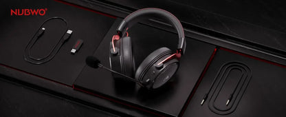 Casque de jeu sans fil NUBWO G07 pour PC, PS4, PS casque de jeu avec micro fixe 2,4 GHz micro antibruit à latence ultra-basse