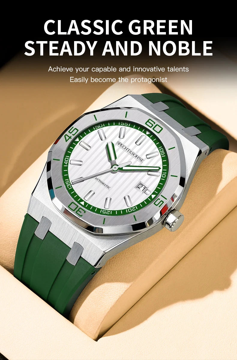 New Arrivals Specht & Söhne Dive Watch 40MM Miyota 8215 Automatic Mechanical Watches For Men Octagon Bezel Steel