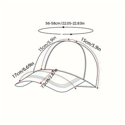 Embroidered baseball cap with goose pattern for men and women, casual and fashionable city style duckbill cap