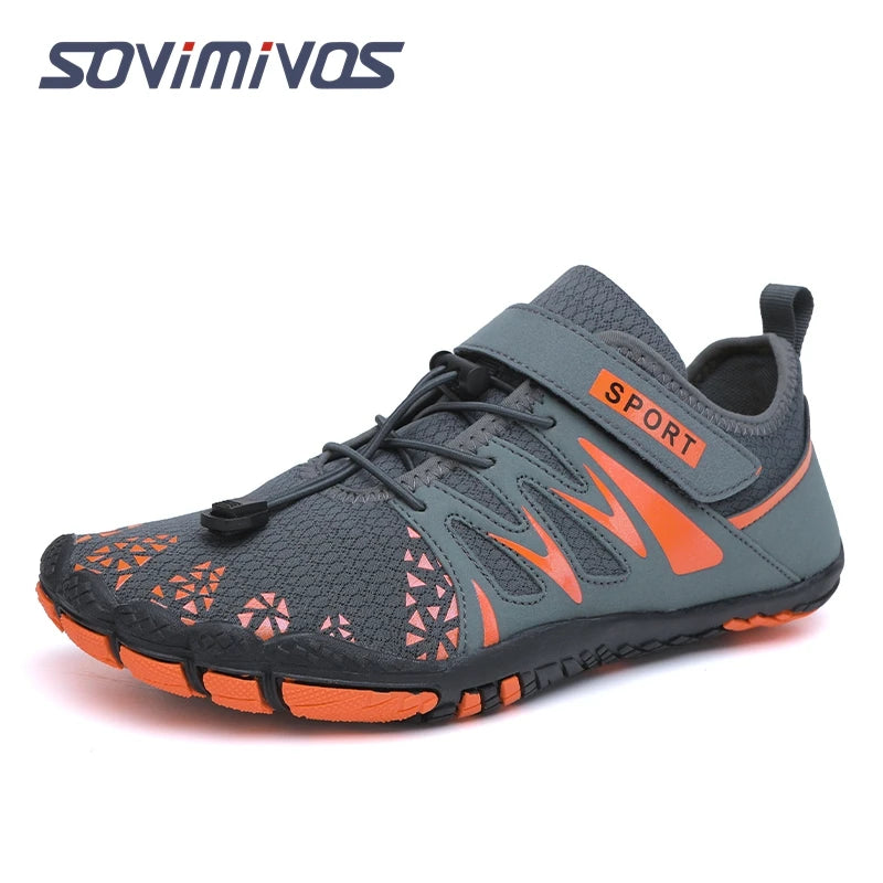 Men's Trail Running Shoes, Lightweight Athletic Zero Drop Barefoot Shoes Non-Slip Outdoor Walking Minimalist Shoes for Women
