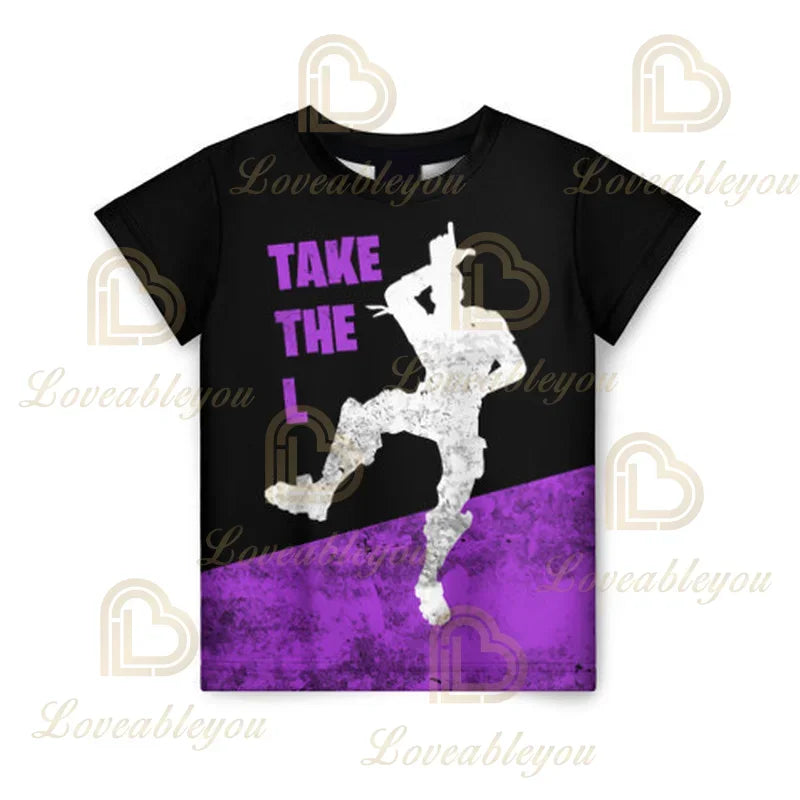 Battle Royale T-shirt Fortnite T Shirt Victory Cartoon Tops Teen Clothes Kids Hero Game Fortress Night 3D Boys Girls Tshirt