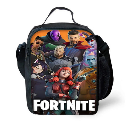 Child Insulated Large Fortnite Capacity Bag for Boy Hot Game Girl Student Outdoor Picnic Reusable Thermal Cooler Lunch Box