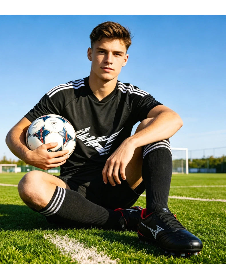Chaussures de football pour hommes, chaussures de football d'intérieur pour adultes, crampons de football antidérapants, crampons de sport ultralégers pour matchs, crampons de futsal, crampons d'entraînement sur gazon, cr