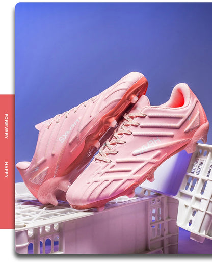 Double Star Adult Youth AG Soccer Cleats Non Slip Durable Artificial Natural Grass Football Shoes for Training Match Men Women
