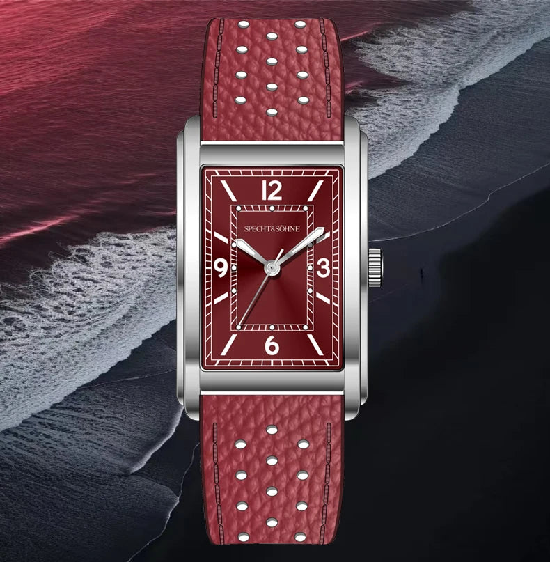 2025 New High Quality 27MM Specht & Söhne Square Men's Watch Sweep VH31 Movement Steel Reloj Hombre Sapphire Crystal Waterproof